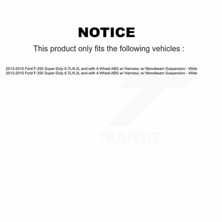 Mpulse Front ABS Wheel Speed Sensor For Ford F-250 Super Duty F-350 6.7L/6.2L with 4-Wheel SEN-2ABS2599
